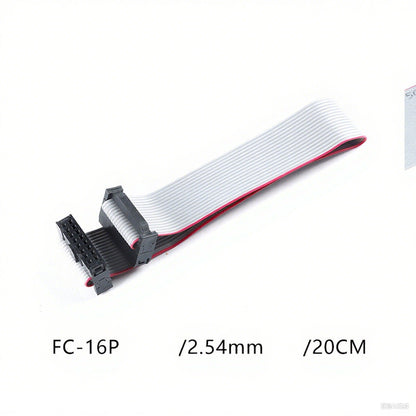 Fulabs 2.54MM Pitch FC-6/10/16/20/24 PIN 20CM JTAG ISP DOWNLOAD CABLE Gray Flat Ribbon Data Cable FOR DC3 IDC BOX HEADER