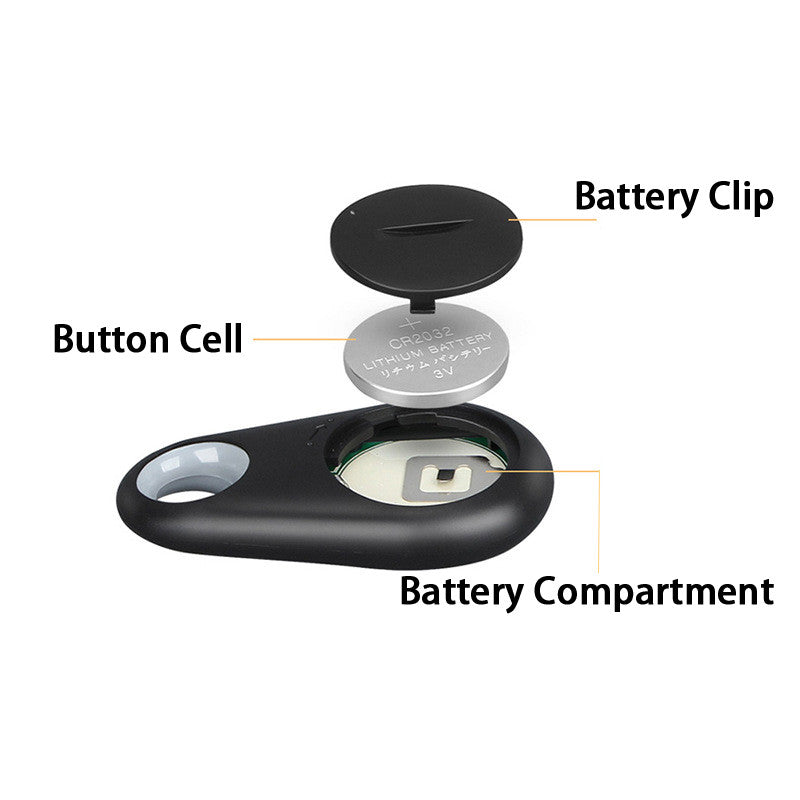 1pcs Universal Waterproof Positioning Device Hangable Position Finder Smart Mini GPS Alarm Tracker Anti Lost Phone Bluetooth Locator For Pets Kids Car Luggage Keys Wallet