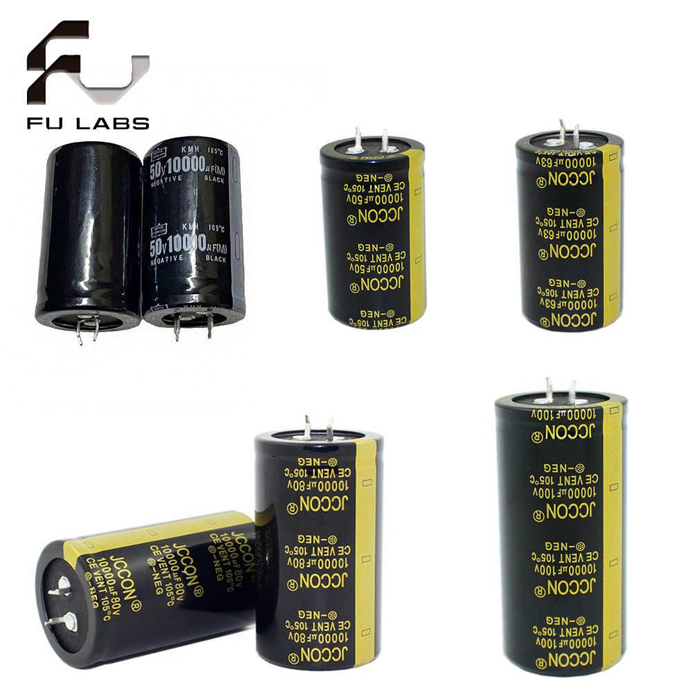 1Pcs 10000uf 50V 63V 80V 100V Original DC Electrolytic Capacitor horn capacitor