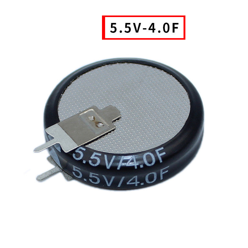 Fulabs 1PCS V type 5.5V Super capacitor 0.1F 0.22F 0.33F 0.47F 1F 1.5F 4.0F Button Farad capacitor
