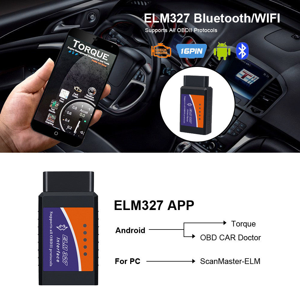 ELM 327 V2.1 OBD2 Code Reader Bluetooth Auto Accessories OBD2 Car Diagnostic Tools Scanner Universal