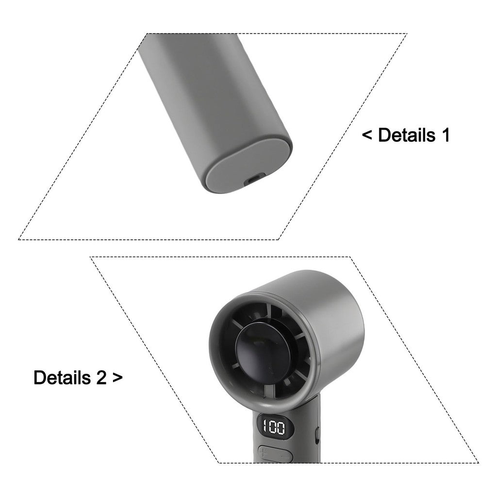 120-speed handheld fan turbocharged airflow overpressure protection overcurrent protection fan