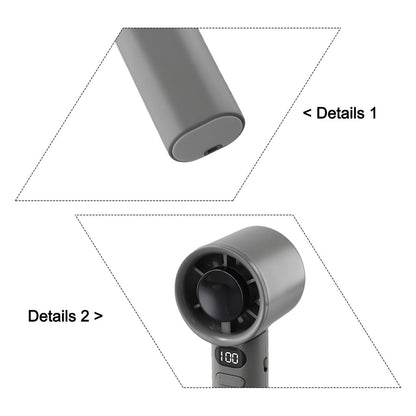 120-speed handheld fan turbocharged airflow overpressure protection overcurrent protection fan