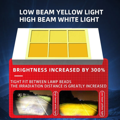 3 Lens Super bright LED Mini Driving Light Spot Light Fog Lamp For Motorcycle Car and Truck 12/24V Strobe Flash