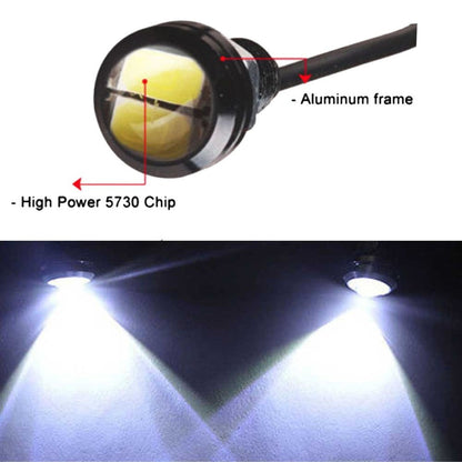 12V 24V 18MM Car Motorcycle  Car Fog DRL Day time Reverse Parking Signal  Eagle Eye Light LED