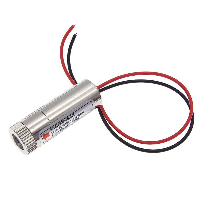 Fulabs 5mW Red Point Line Cross Laser Head Focusable Adjustable Laser Diode Head