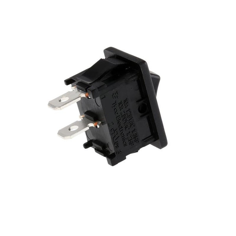 5Pcs KCD1 Rocker Switch 21*15mm 6A/250V AC 10A/125V AC Black Red 2Pin ON-OFF