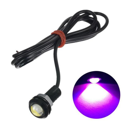 12V 24V 18MM Car Motorcycle  Car Fog DRL Day time Reverse Parking Signal  Eagle Eye Light LED