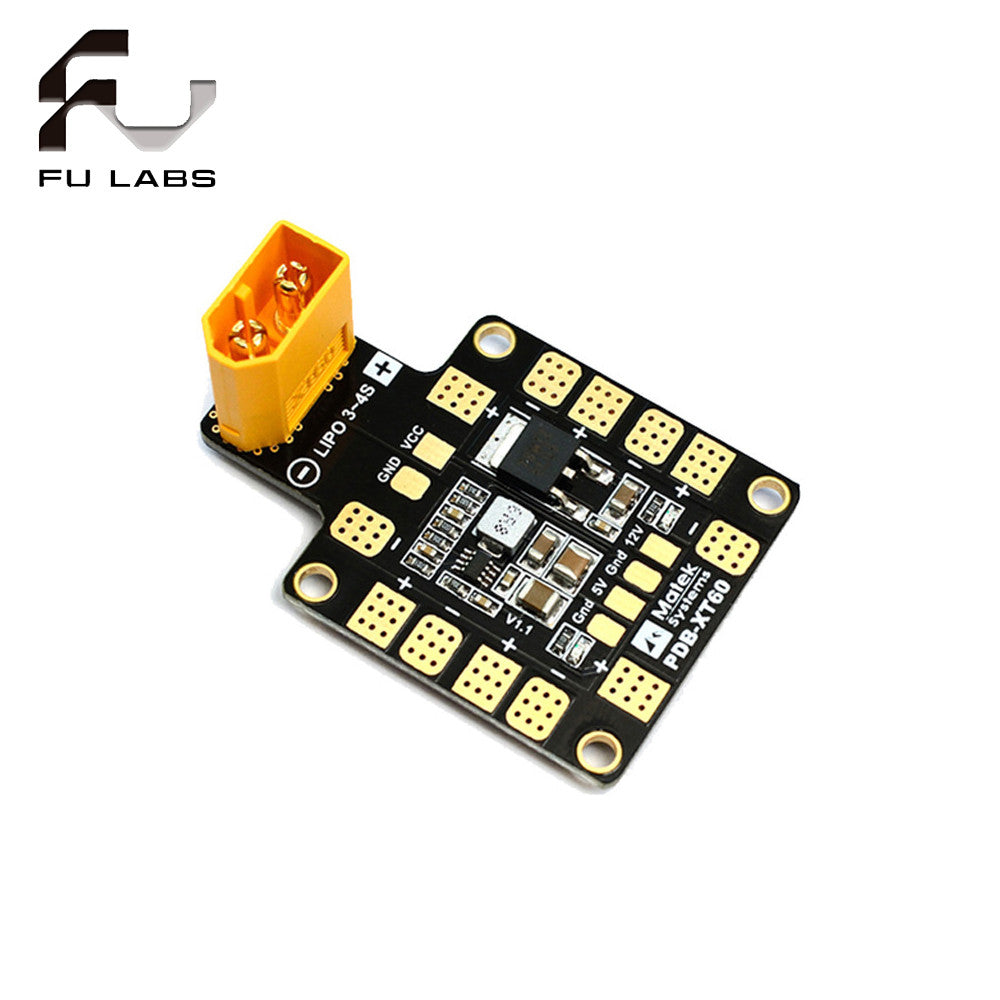 1pcs PDB Power Distribution Board BEC 5V 2A 12V0.5A XT60 Plug for FPV