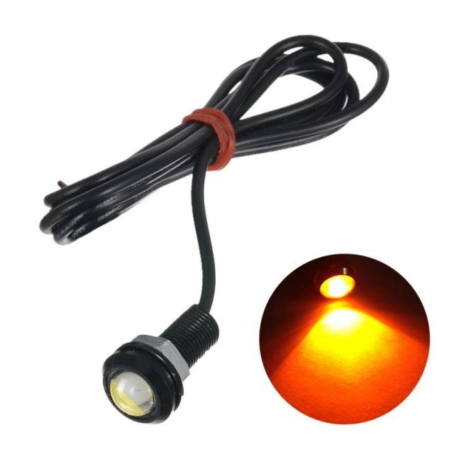12V 24V 18MM Car Motorcycle  Car Fog DRL Day time Reverse Parking Signal  Eagle Eye Light LED