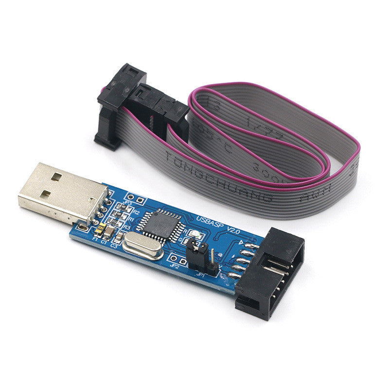 USBISP AVR Programmer Cable USB ASP ATMEGA8 ATMEGA128 ATtiny CAN PWM Support Win7 64K 64 64Bit