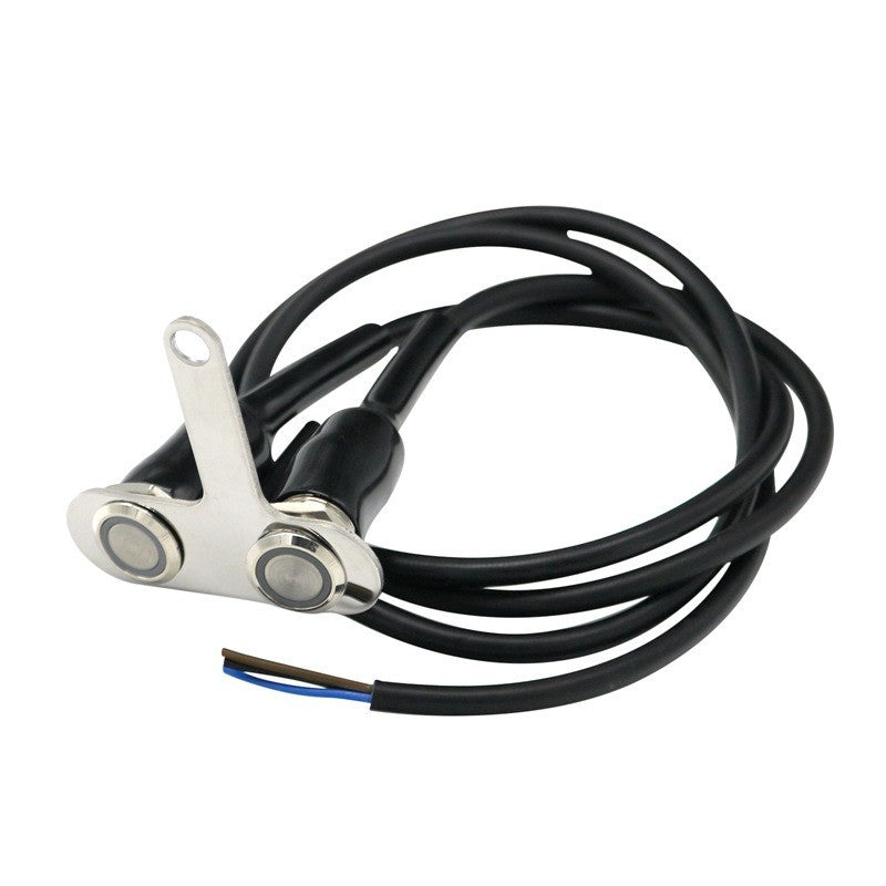 12V 16mm Waterproof LED Halo Switch Double ON-OFF  Button Switch 2in1，3 in1 LED Switch