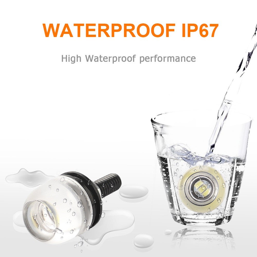 12V 18Mm Waterproof Eagle Eye Led Drl Fog Light Turn Signal Car Motorcycle Frosted concave lens