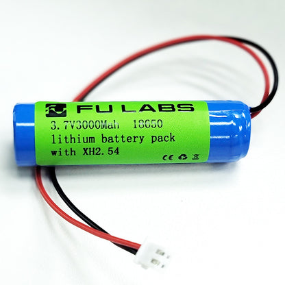 Fulabs 18650 rechargeable lithium ion battery 3.7v 7.4v-battery Solar Light Battery Audio With XH2.54