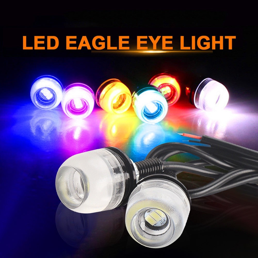 12V 18Mm Waterproof Eagle Eye Led Drl Fog Light Turn Signal Car Motorcycle Frosted concave lens