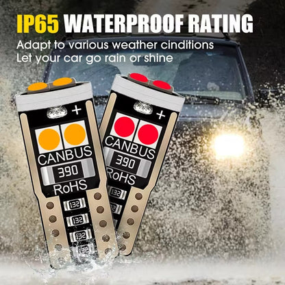 1PCS T10 led park light Car W5W  canbus light 6SMD 3030 LED Instrument Lights bulb Wedge Plate Dome light no error 12V 6000K car motorcycle light