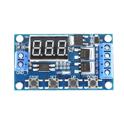 Dual MOS LED Digital Time Delay Relay Trigger Cycle Timer Delay Switch Circuit Board Timing Control Module DIY DC12V 24V