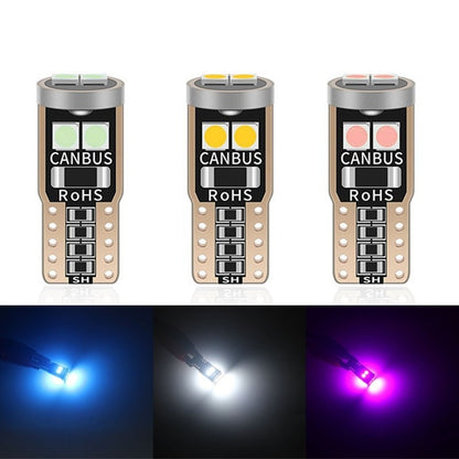 1PCS T10 led park light Car W5W  canbus light 6SMD 3030 LED Instrument Lights bulb Wedge Plate Dome light no error 12V 6000K car motorcycle light