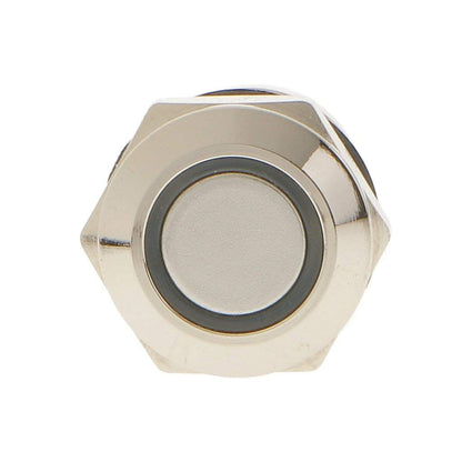 12mm Waterproof Metal Push Button Switch 12V-24V LED Light Momentary Latching Car Power Switch