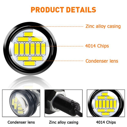 1Pcs 12Smd 23Mm 12V Turn Signal Led Bulb Eagle Eye Led Lights For Car / Truck / Motorcycle