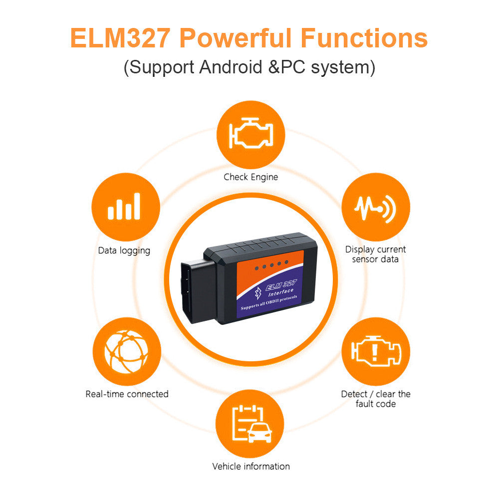 ELM 327 V2.1 OBD2 Code Reader Bluetooth Auto Accessories OBD2 Car Diagnostic Tools Scanner Universal
