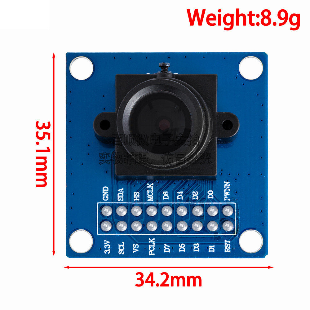 1pcs OV7670 Camera Module Supports VGA CIF Auto Exposure Control Display STM32 Active Size 640X480 for Arduino