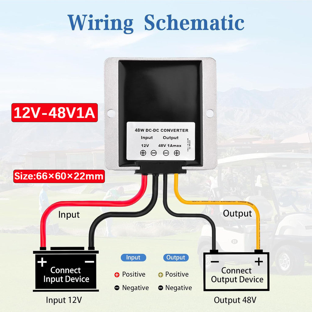 Waterproof 12V to 48V 2A 3A 1A 96W 144W DC to DC Boost Converter 12V-48V DC-DC Step Up Car Power Converters