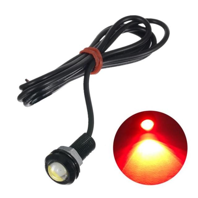 12V 24V 18MM Car Motorcycle  Car Fog DRL Day time Reverse Parking Signal  Eagle Eye Light LED