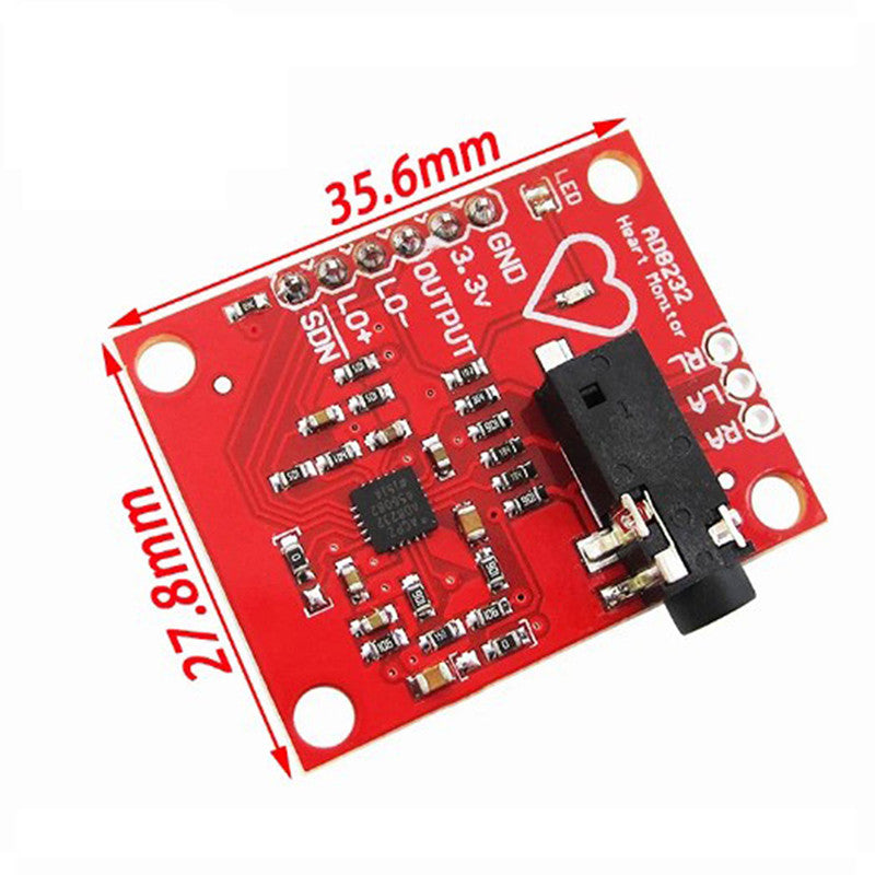 AD8232 Ecg module AD8232 ecg measurement pulse heart ecg monitoring sensor module kit Diy