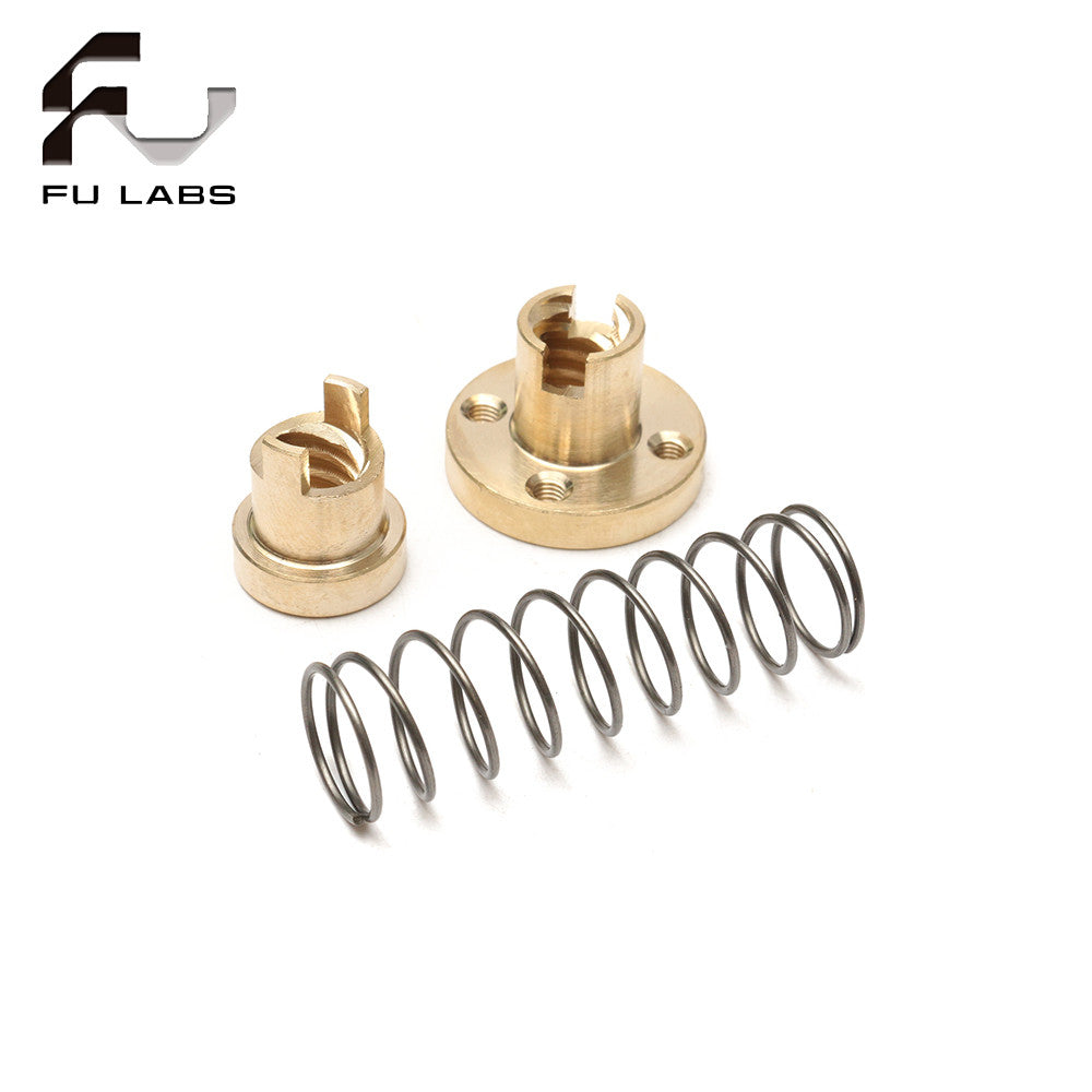 T8 Anti Backlash Spring Loaded Nut Elimination Gap Nut for 8mm Threaded Rod Lead Screws DIY CNC 3D Printer Parts