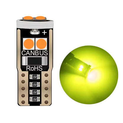 1PCS T10 led park light Car W5W  canbus light 6SMD 3030 LED Instrument Lights bulb Wedge Plate Dome light no error 12V 6000K car motorcycle light