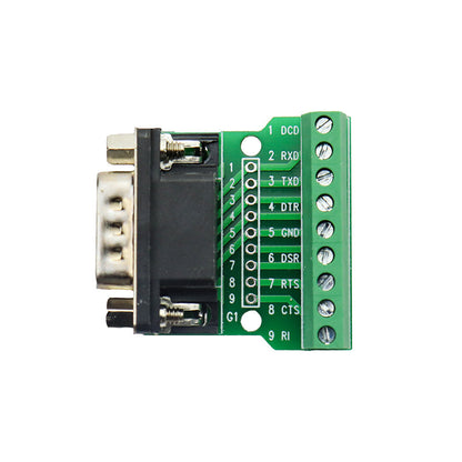 DB9 Adapter Signals Terminal Module RS232 RS485 Serial To Terminal 9-Pin 9-Hole Connector
