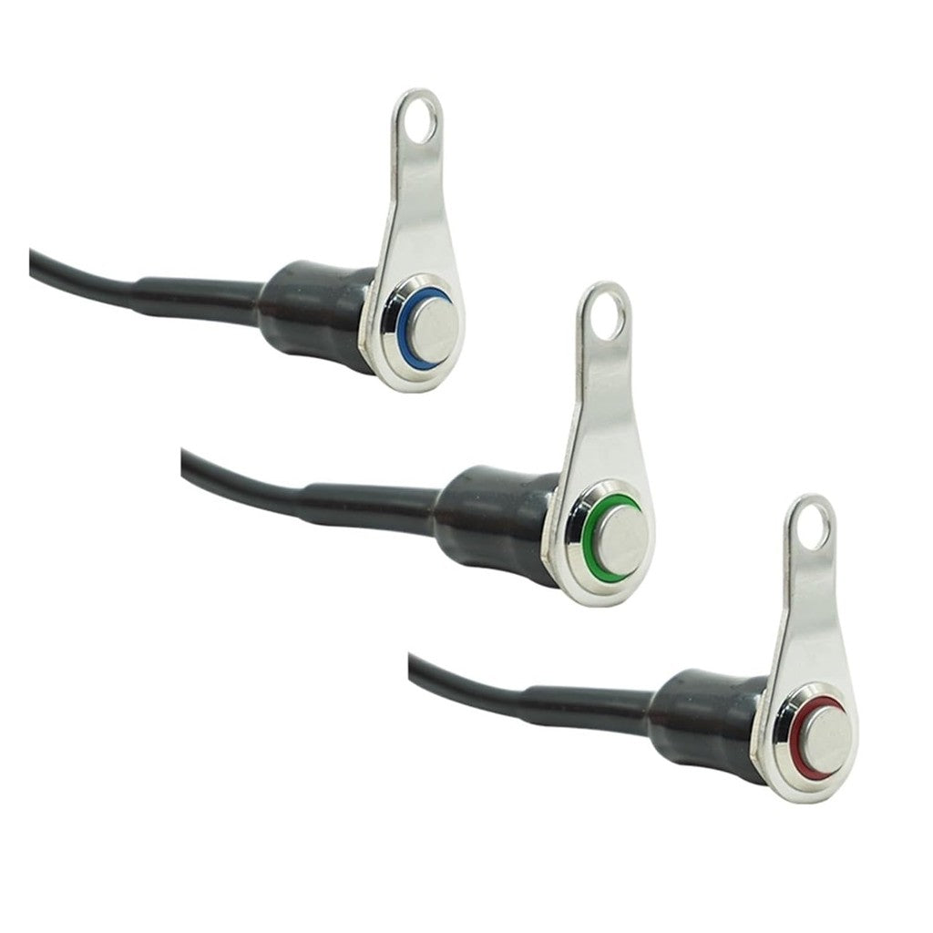 12V 16mm Waterproof LED Halo Switch Double ON-OFF  Button Switch 2in1，3 in1 LED Switch