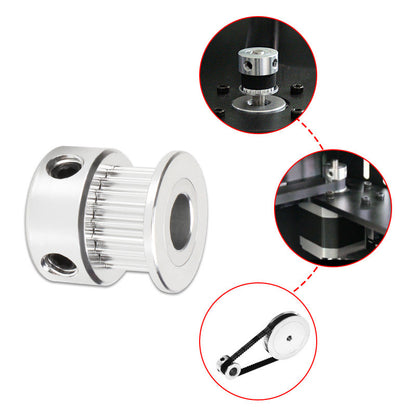GT2 Timing Pulleys 30 36 40 Tooth 2GT Wheel Parts Bore 5mm 8mm Aluminium Gear Teeth Width 6mm 3D Printers Part
