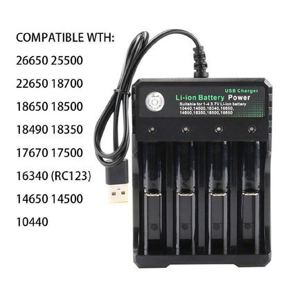 USB 18650 Charger Li-ion Battery Charging Portable universal charger battery charger
