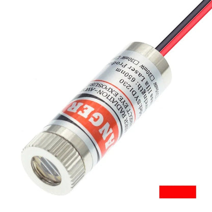 Fulabs 5mW Red Point Line Cross Laser Head Focusable Adjustable Laser Diode Head