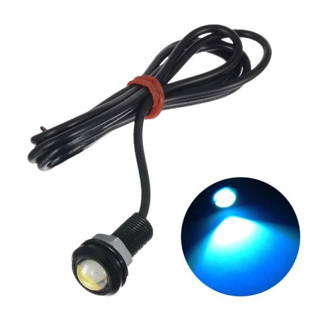 12V 24V 18MM Car Motorcycle  Car Fog DRL Day time Reverse Parking Signal  Eagle Eye Light LED