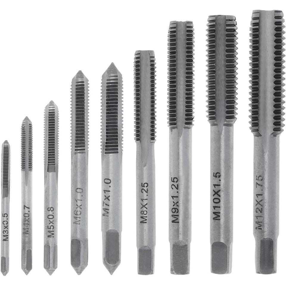 6/8/12/20PCS Adjustable Tap and Die Set Hand Tap Wrench threader Metric Threading Tool Set