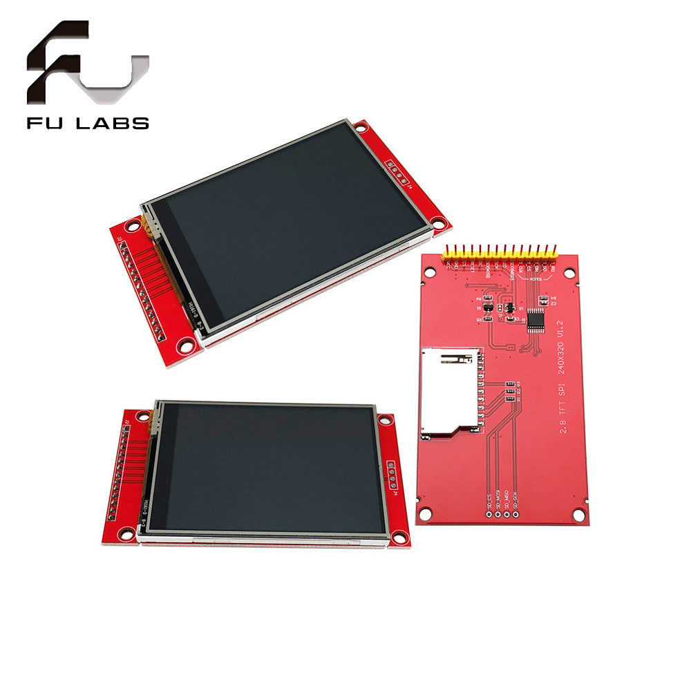 1pcs TFT Full Color Screen LCD Display Module With Touch Drive IC Interface SPI 128*128 240*320 For Arduino 2.4/2.8 Inch