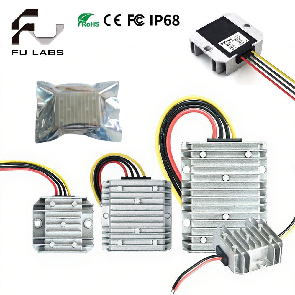 Waterproof 12V to 48V 2A 3A 1A 96W 144W DC to DC Boost Converter 12V-48V DC-DC Step Up Car Power Converters