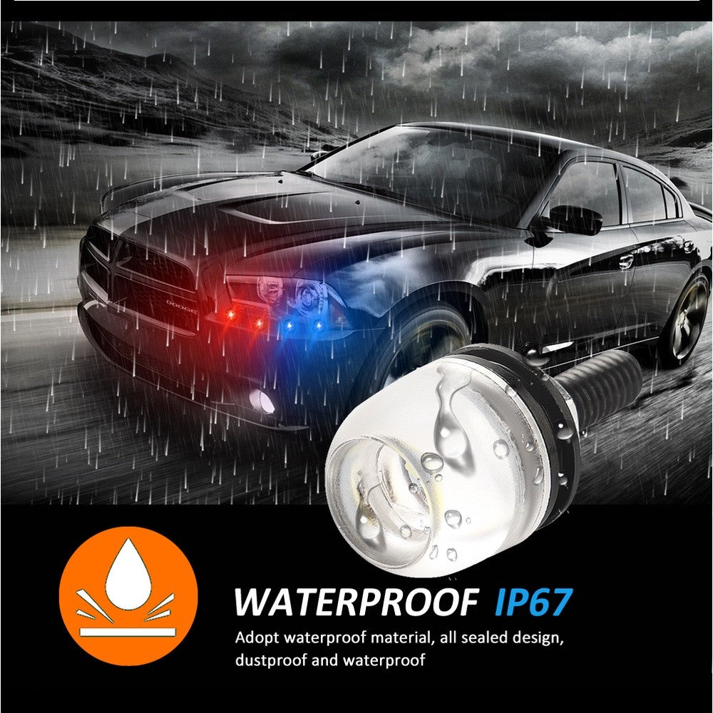 12V 18Mm Waterproof Eagle Eye Led Drl Fog Light Turn Signal Car Motorcycle Frosted concave lens