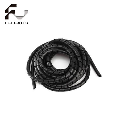 Spiral Wrapping Band 10/12 meters Spiral Cable Wrap Wire Organizer Tube Flame Retardant Casing Sleeves