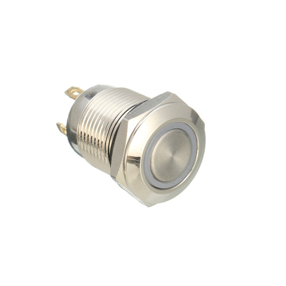 12mm Waterproof Metal Push Button Switch 12V-24V LED Light Momentary Latching Car Power Switch