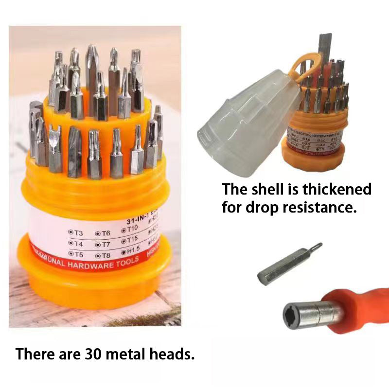 Fulabs 31 in 1 Pocket Precision Electro Screw Driver Tools Set Multifunctional Screwdriver Set (Price 1set)