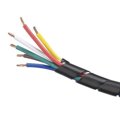 Spiral Wrapping Band 10/12 meters Spiral Cable Wrap Wire Organizer Tube Flame Retardant Casing Sleeves