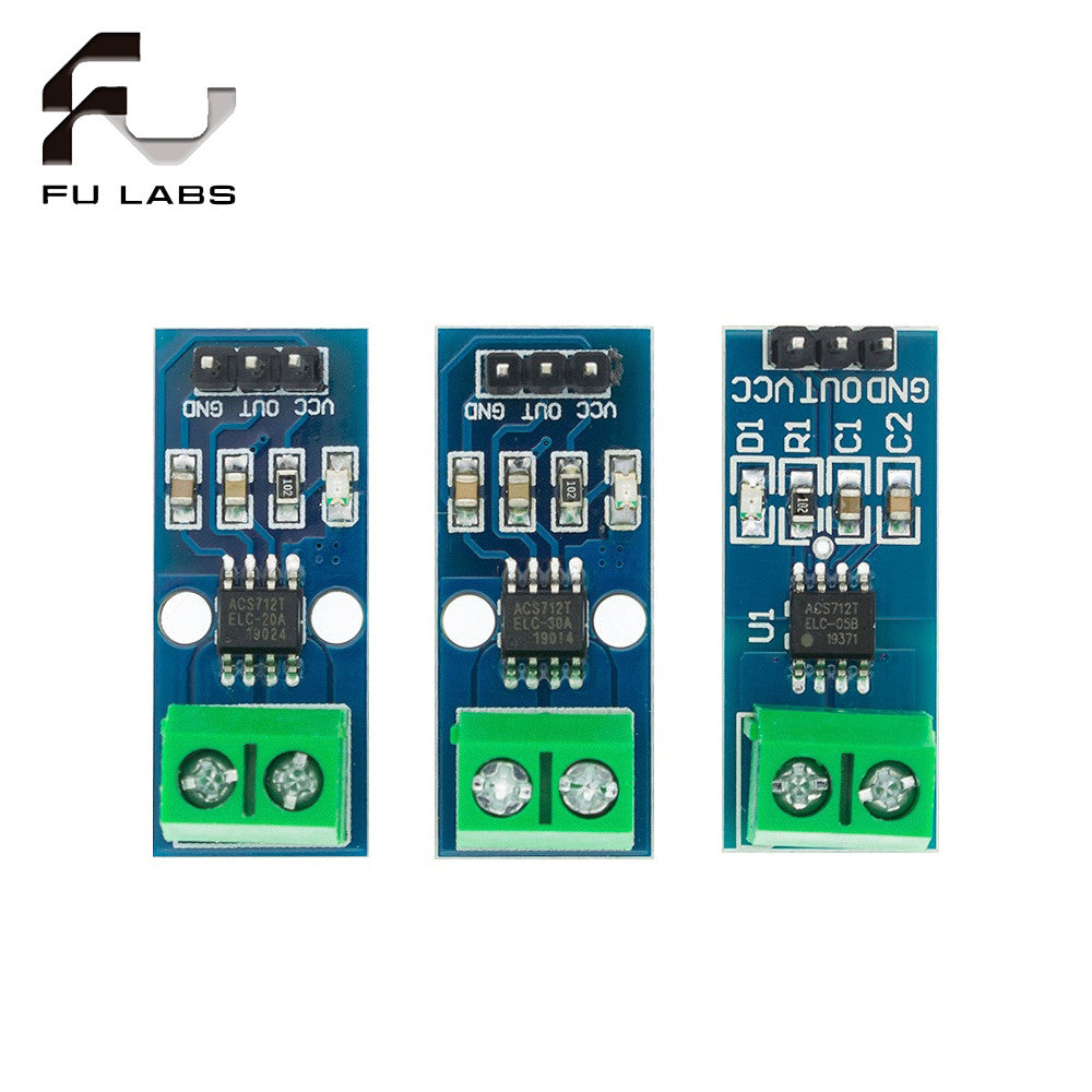 ACS712 Hall Current Sensor Module for Arduino 5A 20A 30A – Fu-labs