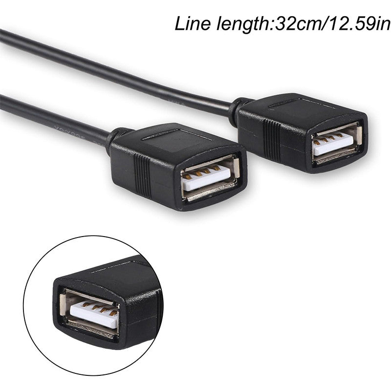 DC-DC 12V to 5V 3A 15W Power Converter Module - Dual USB Female DC Power Adapter - Car Power Converter