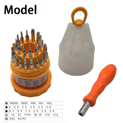 Fulabs 31 in 1 Pocket Precision Electro Screw Driver Tools Set Multifunctional Screwdriver Set (Price 1set)