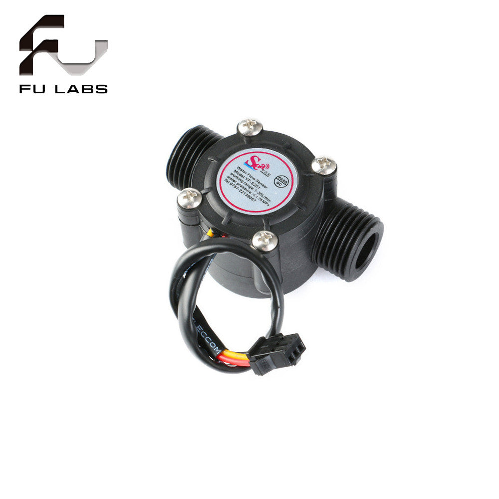 1pcs YF-S201 Water Flow Sensor Flowmeter Hall Flow Sensor Water Control 1-30L/min  4 in charge of Hall flowmeter Dijiang flow sensor DN15 flowmeter