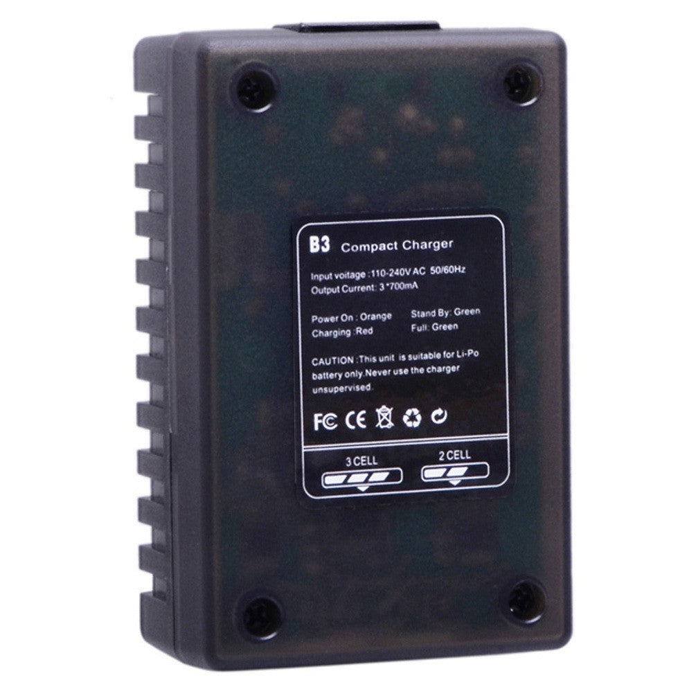B3 Compact 2S 3S Lipo Balance Battery Charger for RC Helicopter US